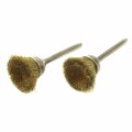 Forney Cup Brush Set, Brass, 2-Piece 60232